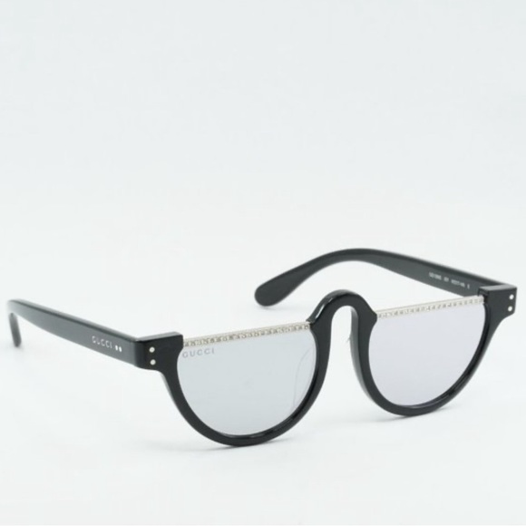 NEW GUCCI GG1368S 001 half SUNGLASSES with rhinestones and case - Picture 6 of 16